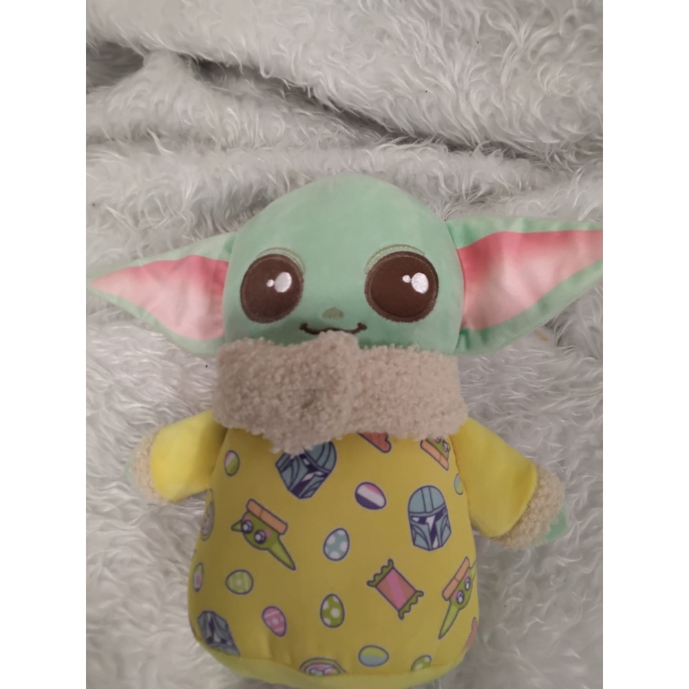 Star Wars Grogu Easter Plush Mattel The Child Mandalorian Yellow Outfit 8" NWT